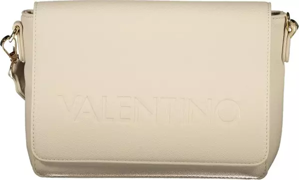 Beige Polyurethane Women's Bag