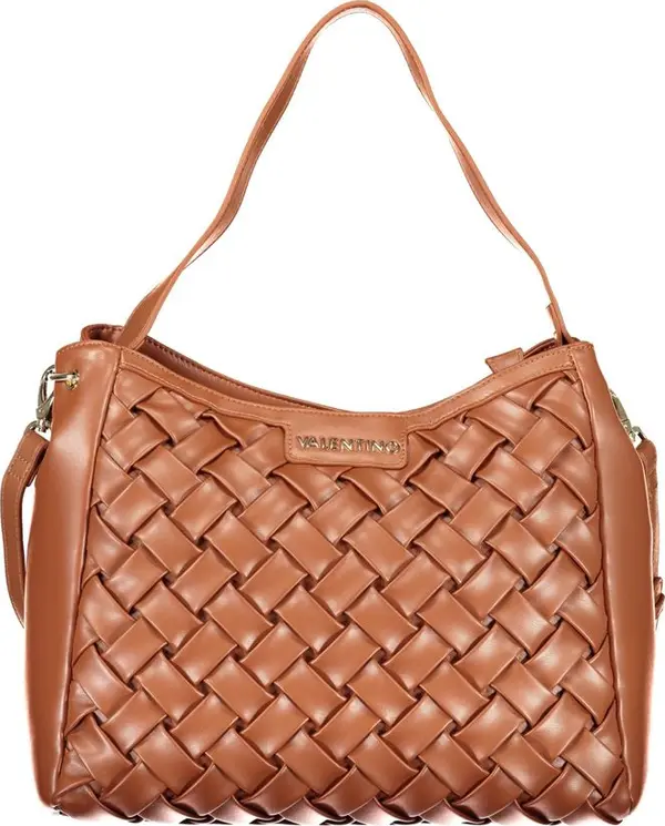 Brown Polyurethane Women's Bag