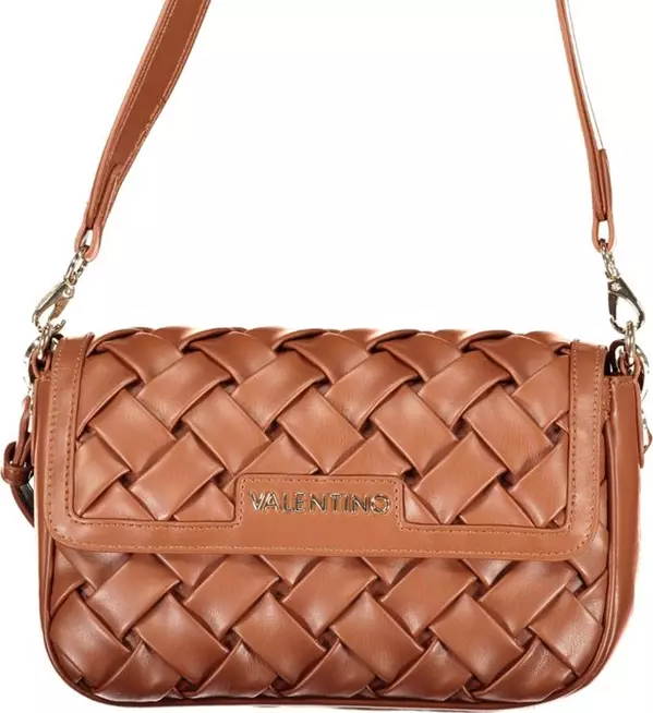 Brown Polyurethane Women's Bag