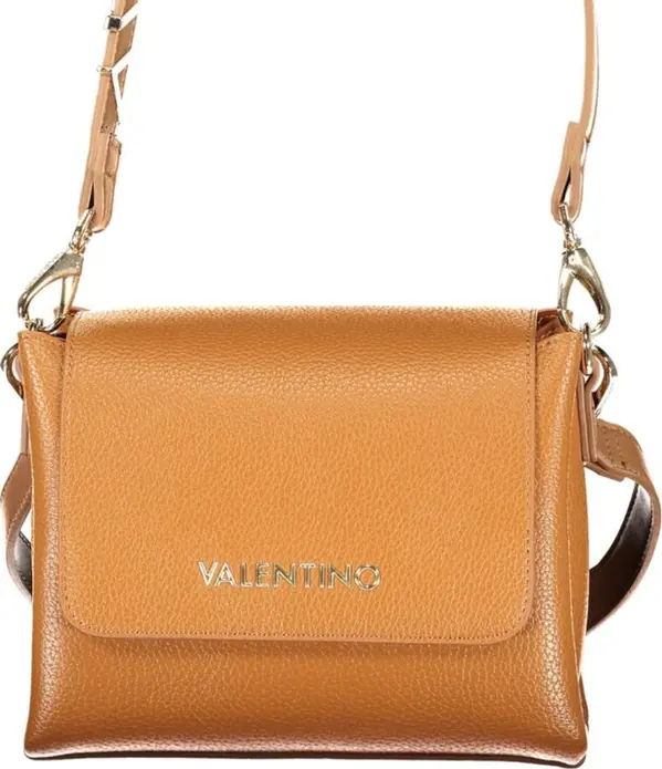 Brown Polyurethane Women's Bag