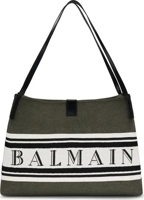 Black Cotton Shoulder Bag