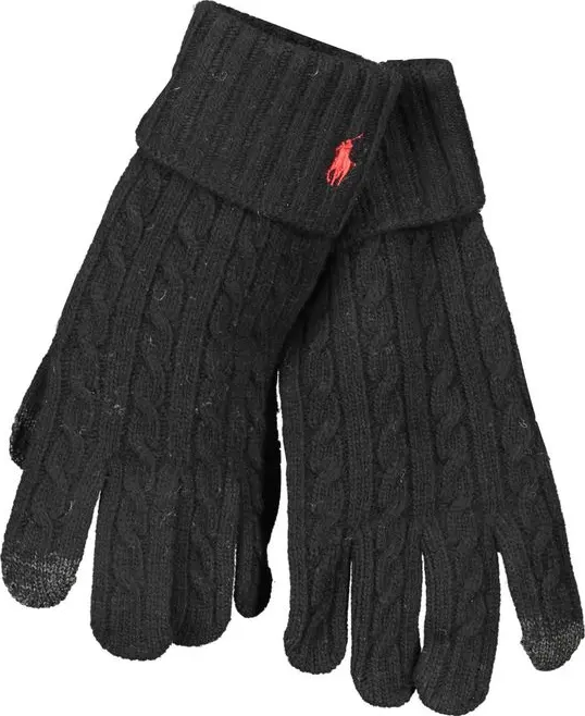 Black Wool Men's Glove