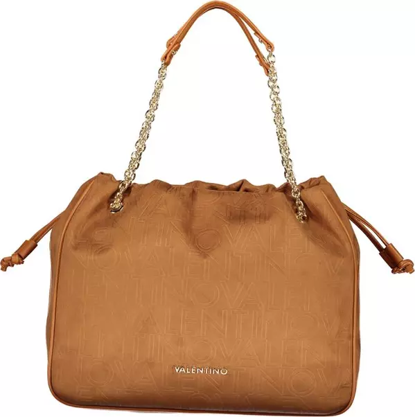 Brown Polyurethane Women's Bag