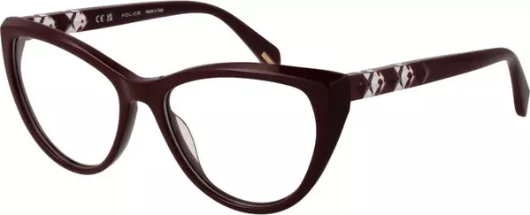 Burgundy Plastic Glasses (Frames)