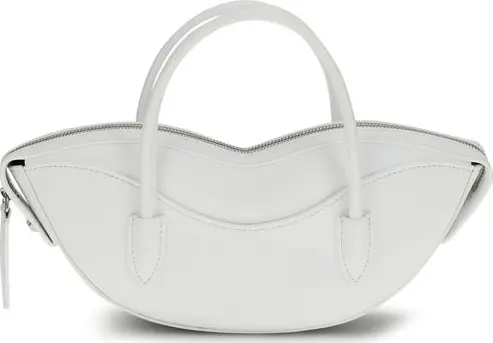 White Calf Leather Bos Taurus Shoulder Bag