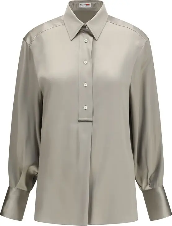 Bicolor Silk Shirt