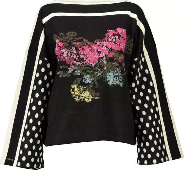 Black Acrylic Women Sweater