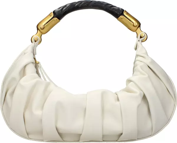 Beige Leather Handbag