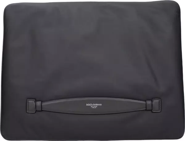 Gray Fabric Clutch Bag