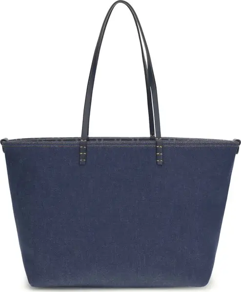 Blue Cotton Shoulder Bag
