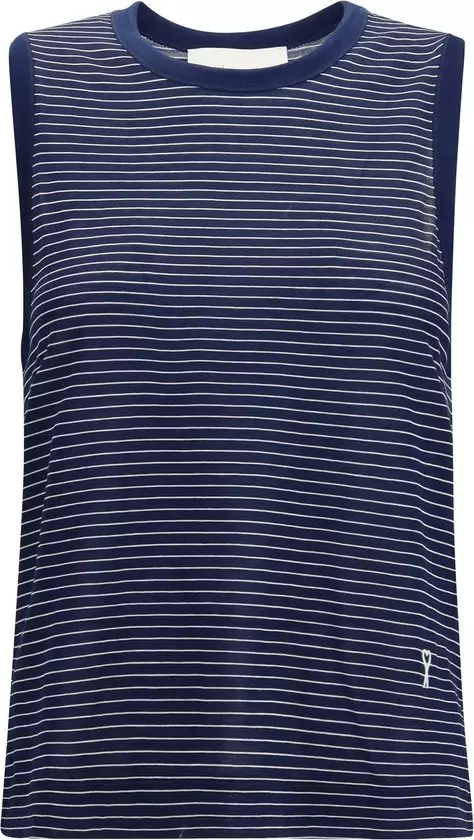 Blue Cotton Tank Tops