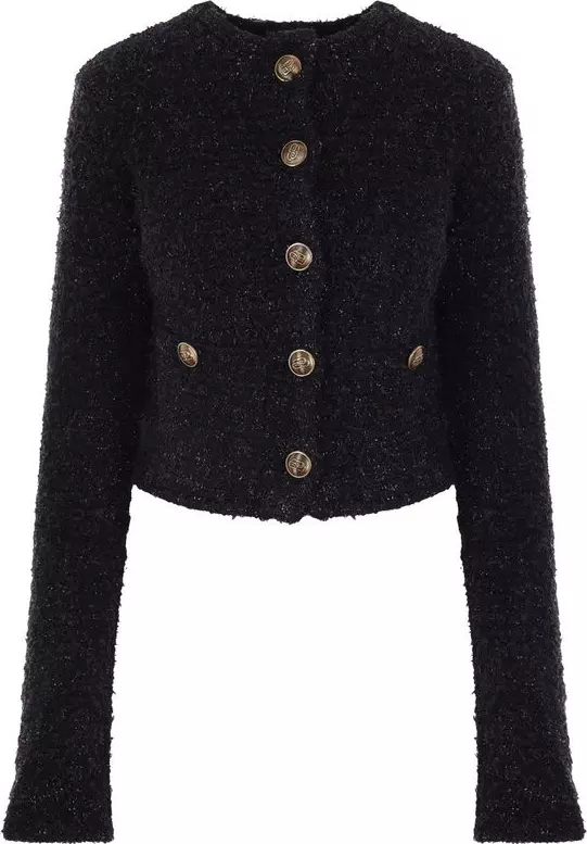 Black Cotton Cardigan
