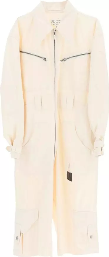 White Cotton Jumpsuit