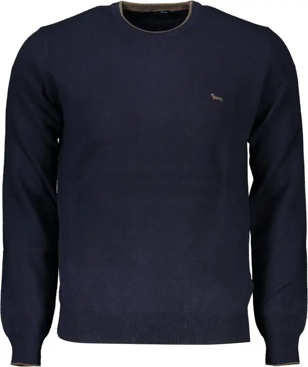 Blu Viscosa Uomo Maglia