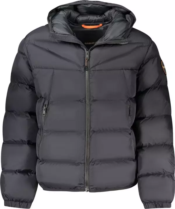Black Poliammide Men's Jacket