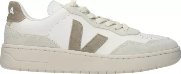 White Leather Low Top Sneakers