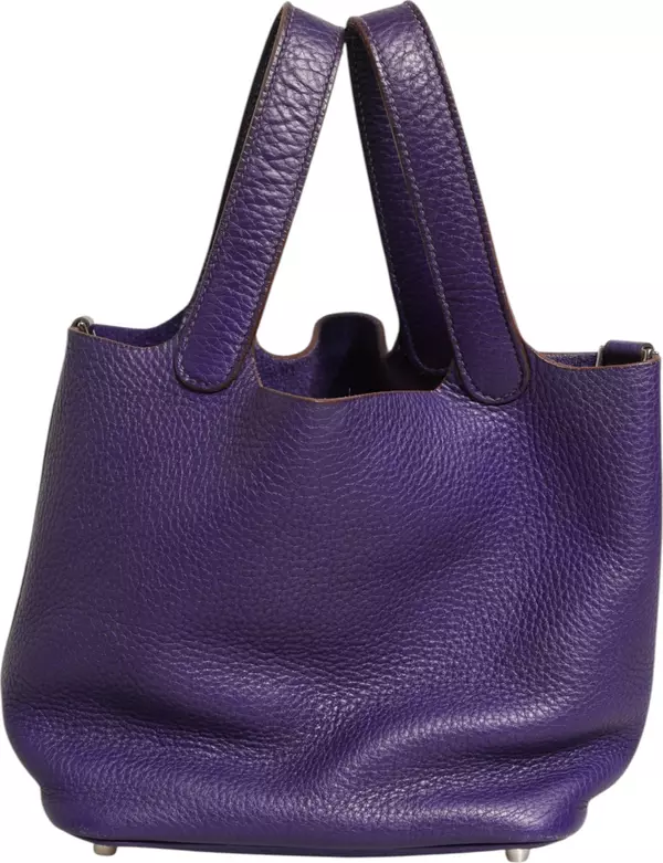 Picotin Lock PM Clemence Leather Bag