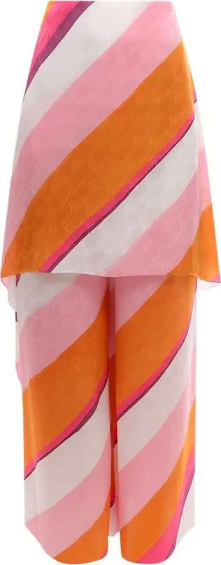 Multicolor Silk Pants