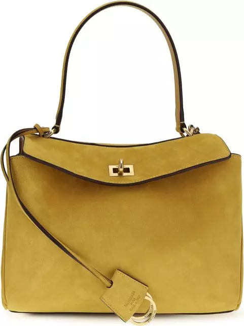 Beige Calf Leather Bos Taurus Handbag