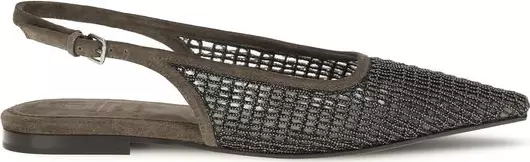 Brown Calf Leather Bos Taurus Ballet Flats