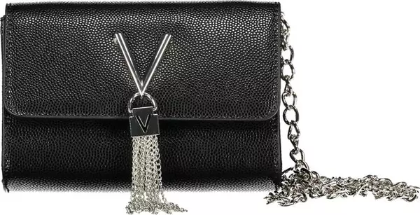 Black Polyurethane Women Handbag