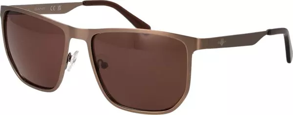 Brown Metal Sunglasses