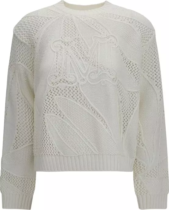 White Cotton Sweatshirt