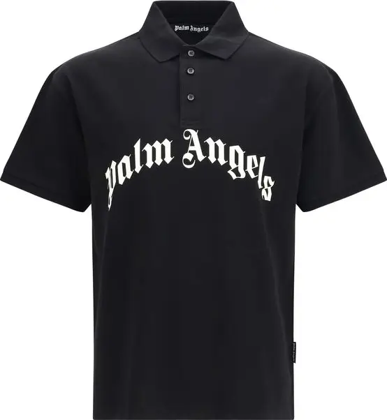 Black Cotton Polo Shirt