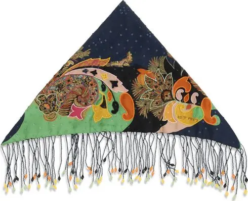 Multicolor Silk Scarf