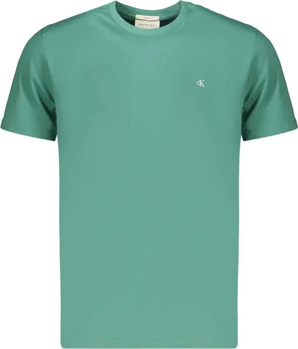 Green Cotton Mens T-Shirt