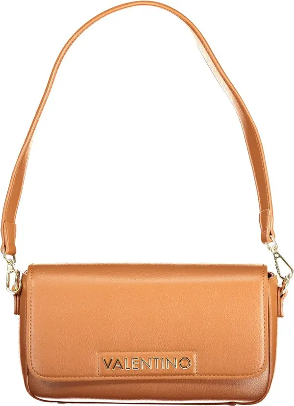 Brown Polyurethane Women's Bag