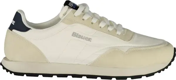 Bianco Polyester Men's Sneaker