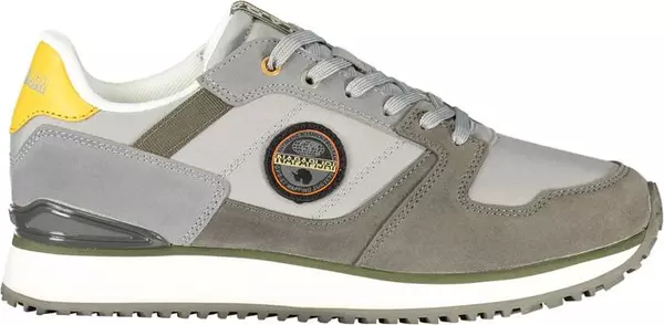 Gray Polyester Men's Sneaker