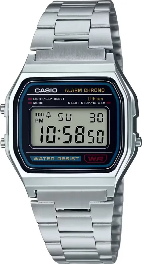 Gray Stainless Steel Digital Watch