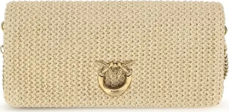 Beige Polypropylene Shoulder Bag