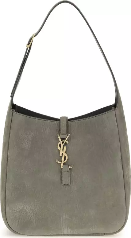 Gray Calf Leather Bos Taurus Shoulder Bag