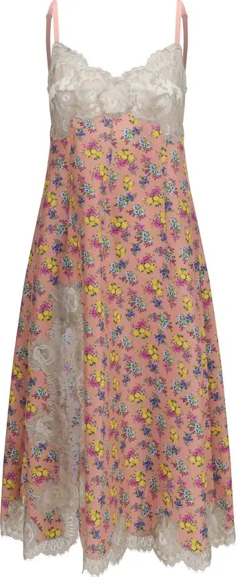 Multicolor Silk Casual Dress