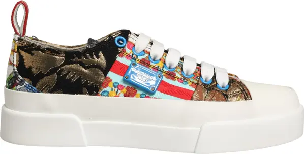 Multicolor Patchwork Low Top Sneakers Shoes