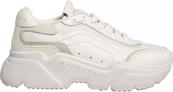 White Leather Daymaster Low Top Sneakers Shoes