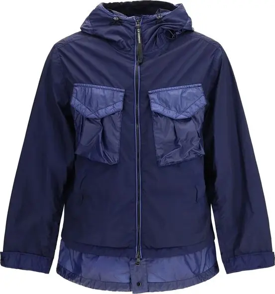 Blue Polyamide Shell Jacket