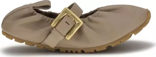 Beige Lamb Ovis Aries Aries Ballet Flats