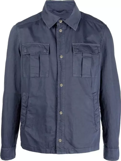 Blue Cotton Coat