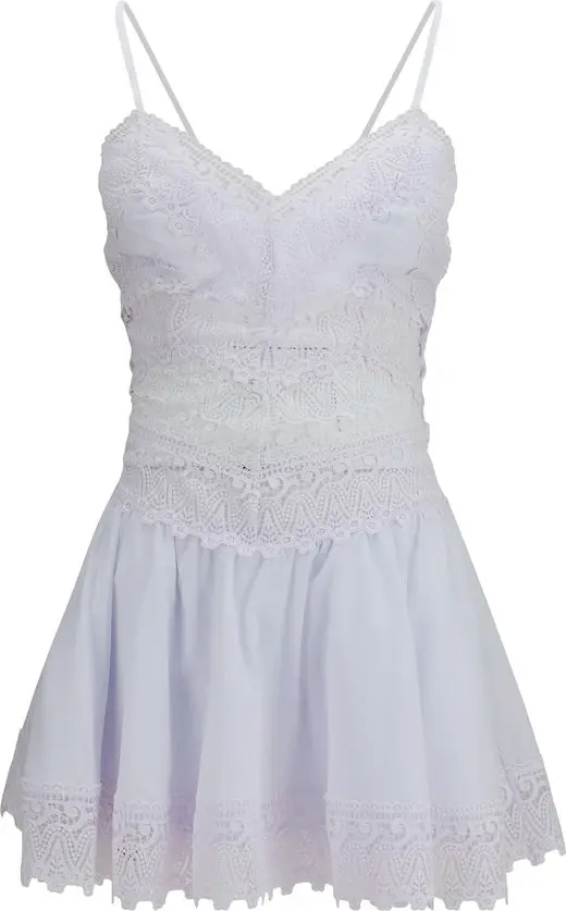 White Cotton Casual Dress