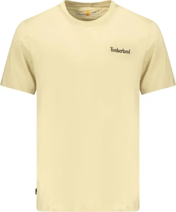 Beige Cotton Men's T-Shirt
