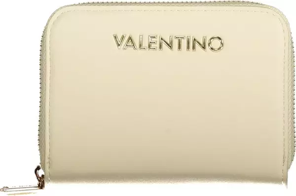 Beige Polyurethane Women's Wallet