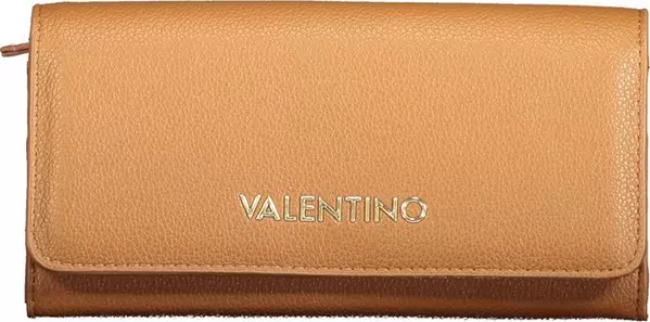 Brown Polyurethane Women's Wallet