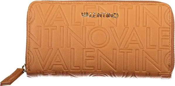 Brown Polyurethane Women's Wallet