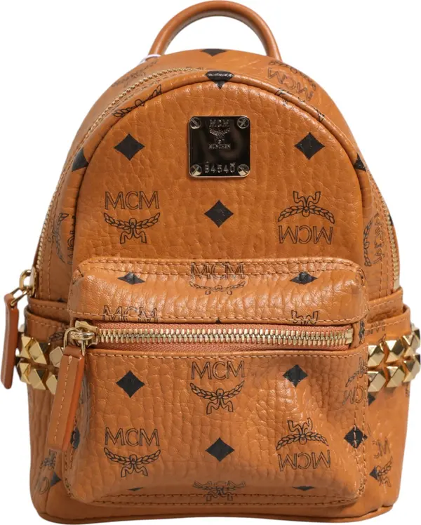 Stark Mini Backpack in Visetos Cognac