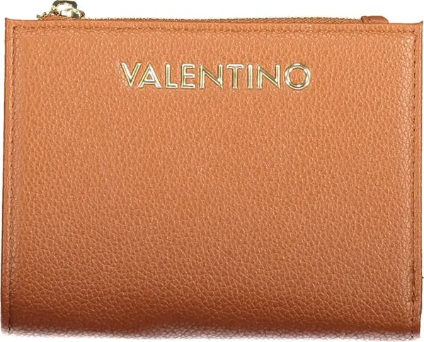 Brown Polyurethane Women's Wallet