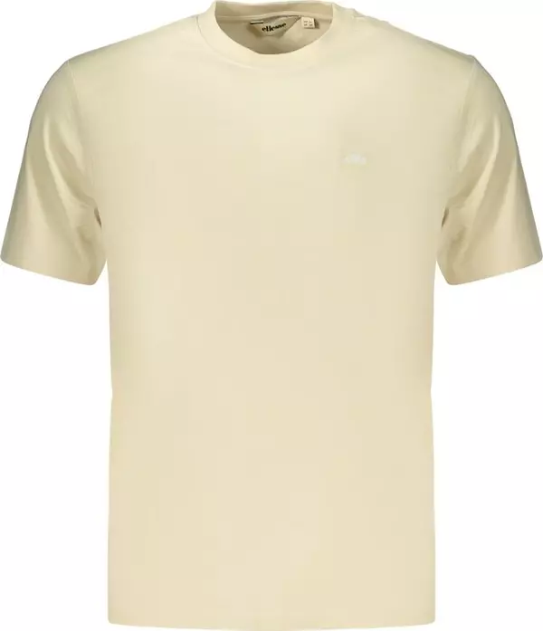 Beige Cotton Mens T-Shirt